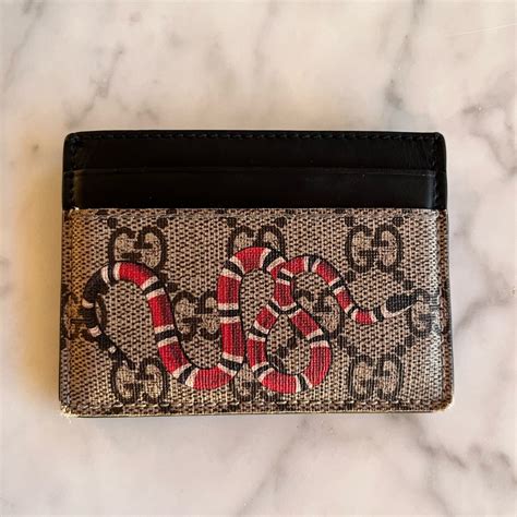 supreme gucci snake|gucci kingsnake card case.